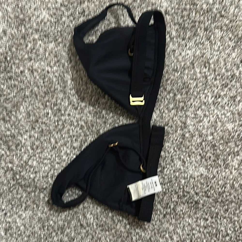 L*Space Black Bikini Top - Picture 2 of 2